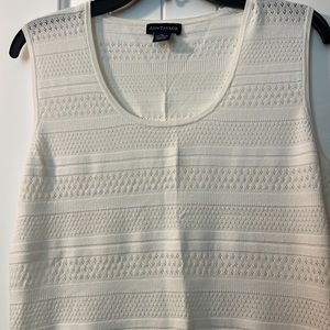🛍 Ann Taylor Sz XL Sweater Vest White